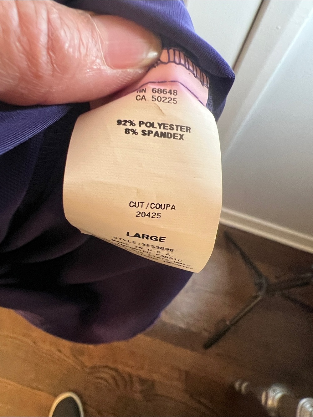 A.B.S. by Allen Schwartz Ladies Knit Dress Ruffle Maxi Dress in Purple Size - Picture 7 of 7